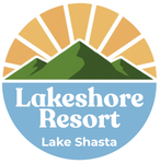 A logo for Lakeshore Resort RV & Cabins