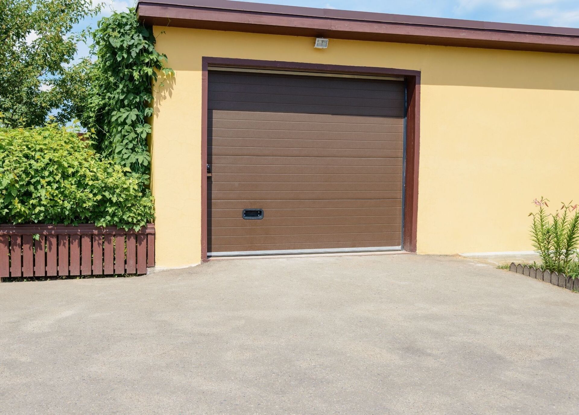Concrete driveway