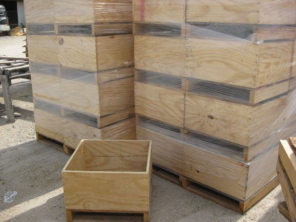 Packed Crates — Houston, TX — Cougar Pallet Inc