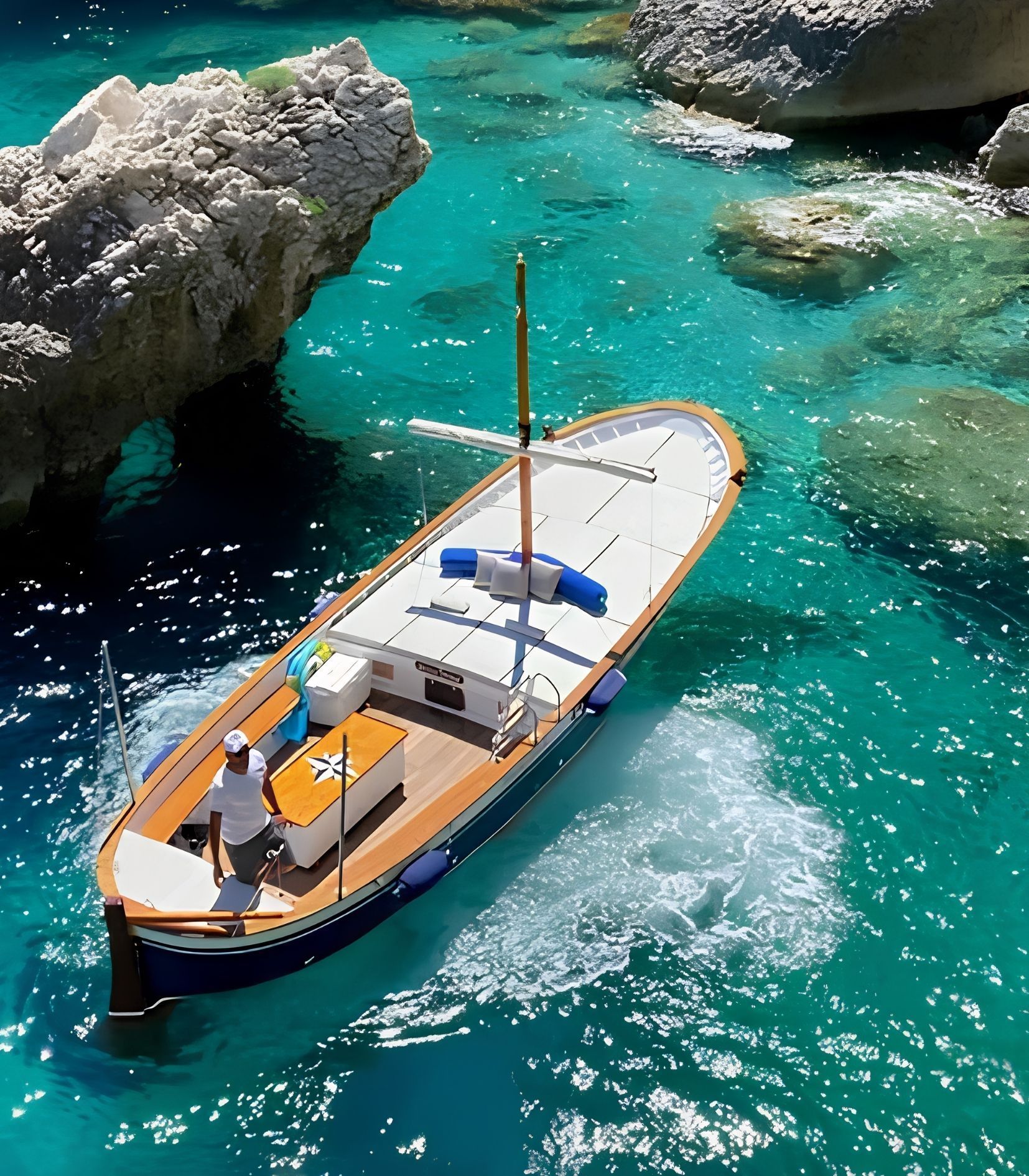 Arco Natural visto durante passeio de barco em Capri
