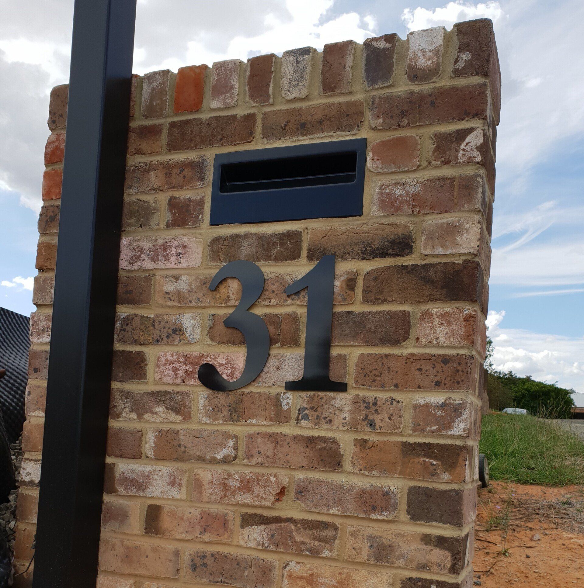 Bricks with letterbox
