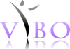VYBO LLC logo (purple gray and black)
