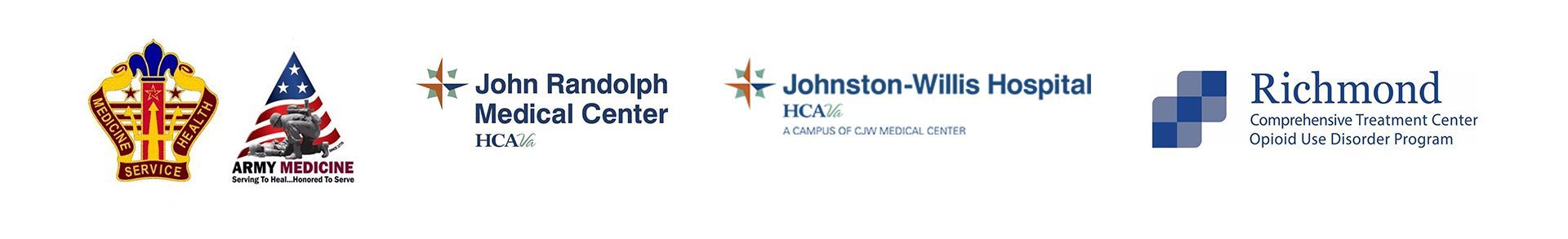 a blurred image of three logos on a white background .