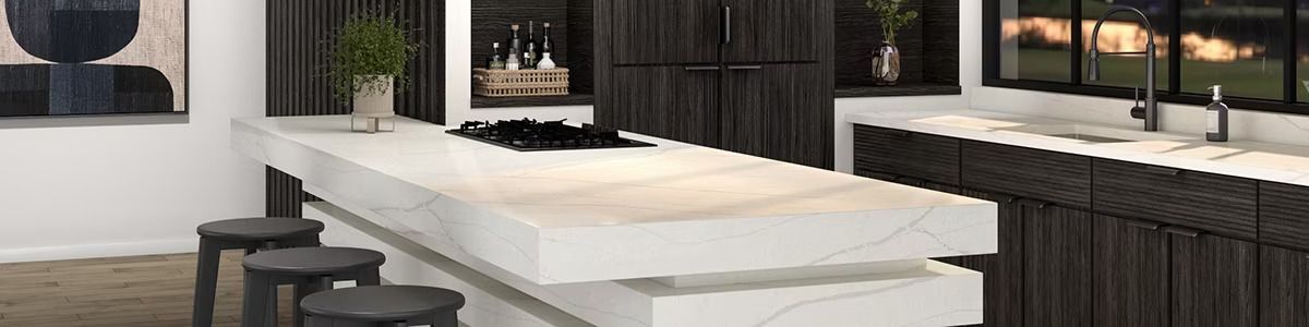 Quartz countertop.
