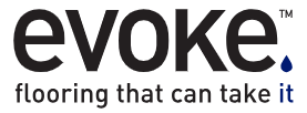 Evoke Flooring logo.