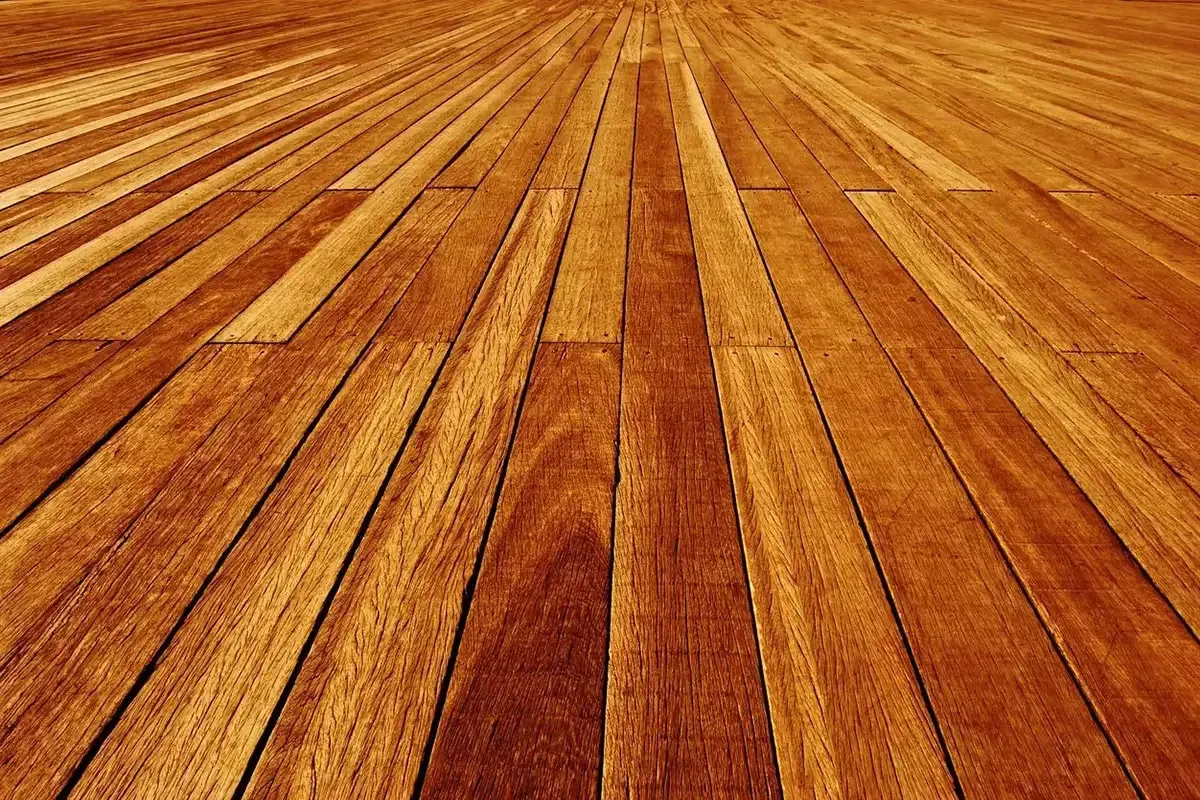 Hardwood floor changing over time.