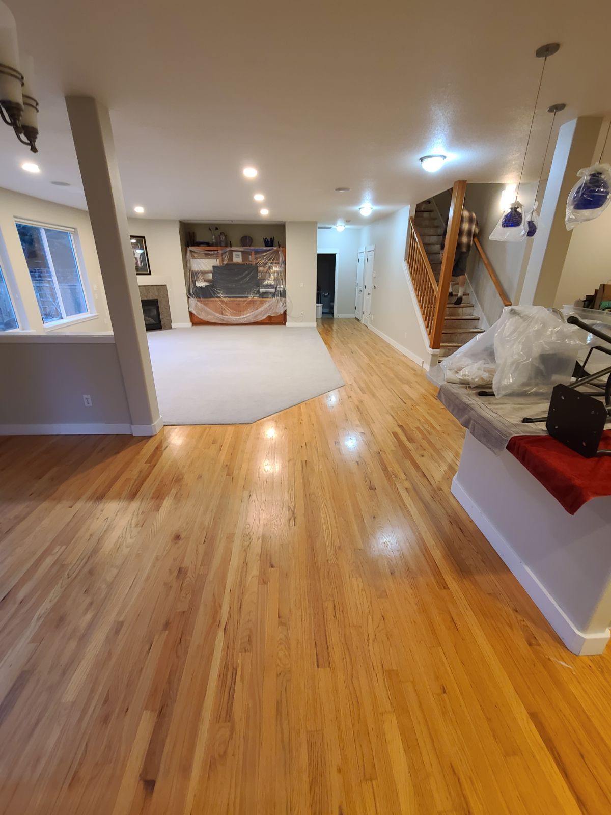 Old floors before replacement.