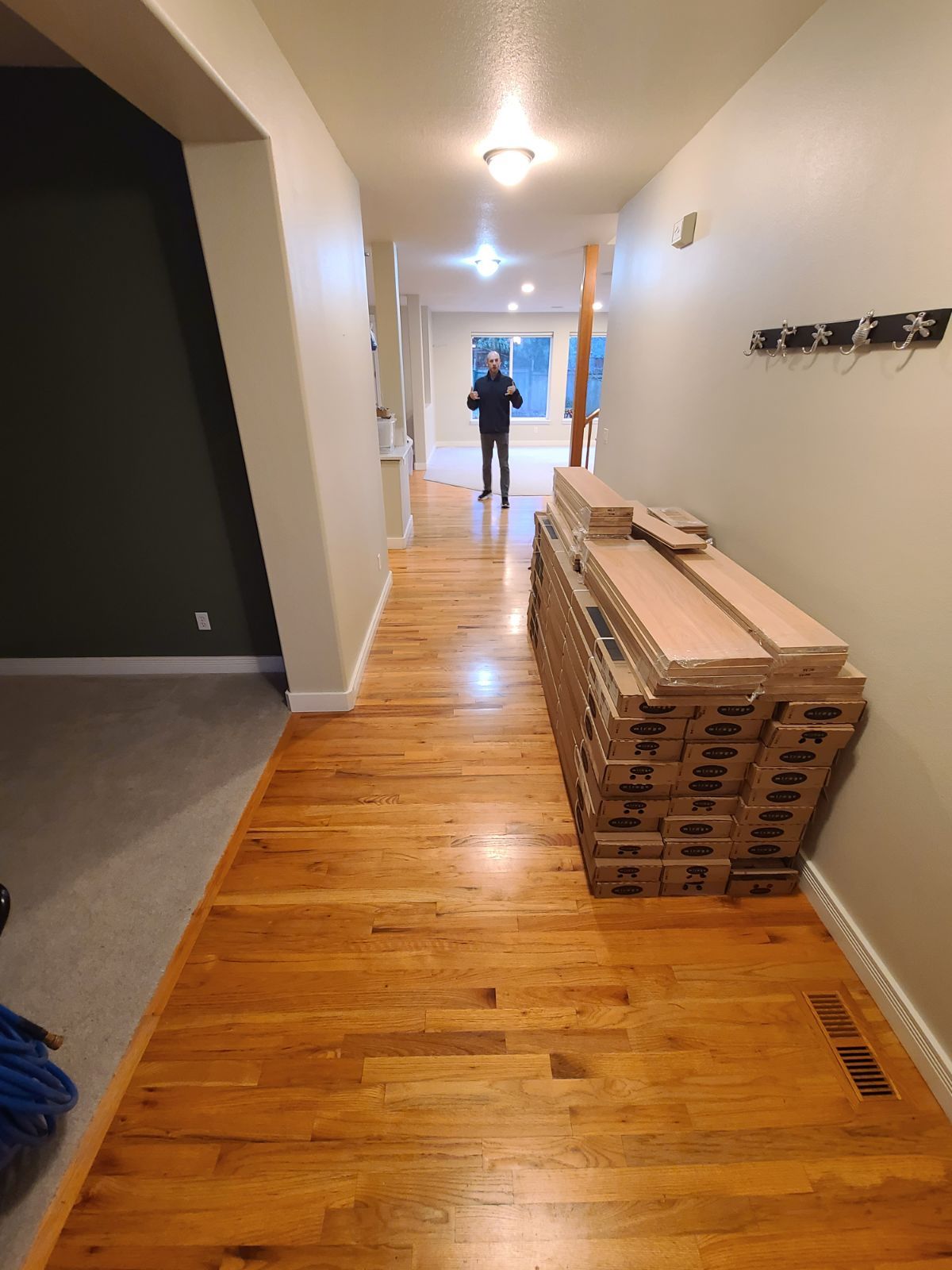 Old floors in the hallway.