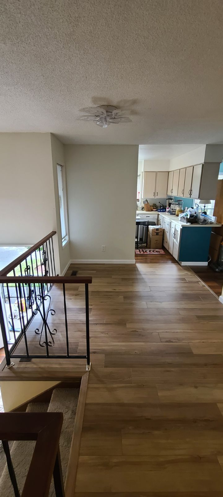 Audacity flooring installed in the kitchen.