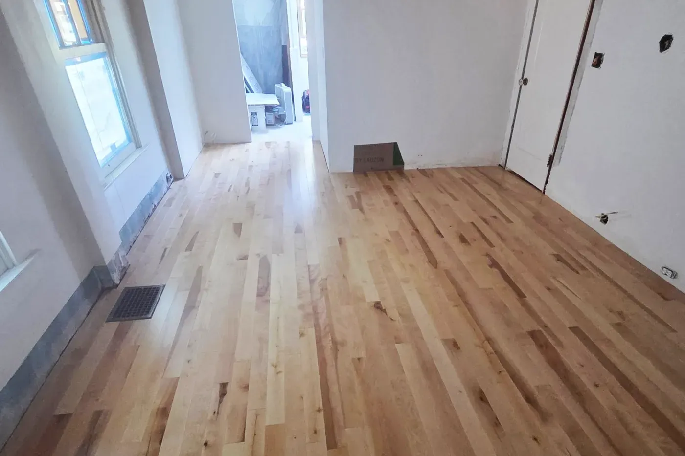 Lauzon Natural Yellow Birch, 3.25 inch solid installed by Rejuvenation Floor & Design in Portland, Oregon.