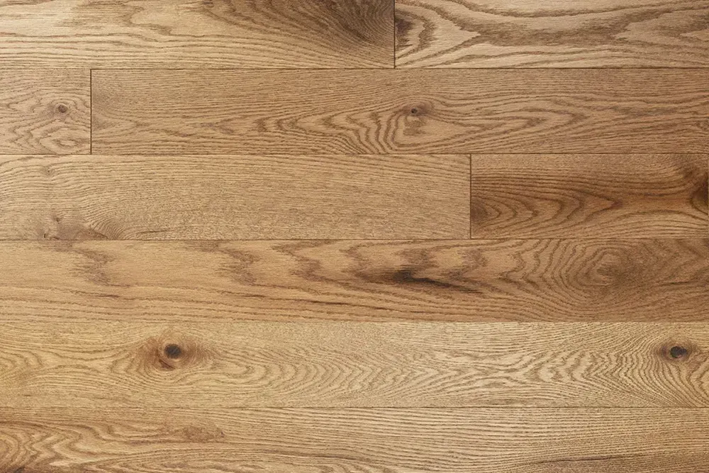 Detailed view of Mirage pre-finished hardwood, Collection: Escape, laguna red oak.