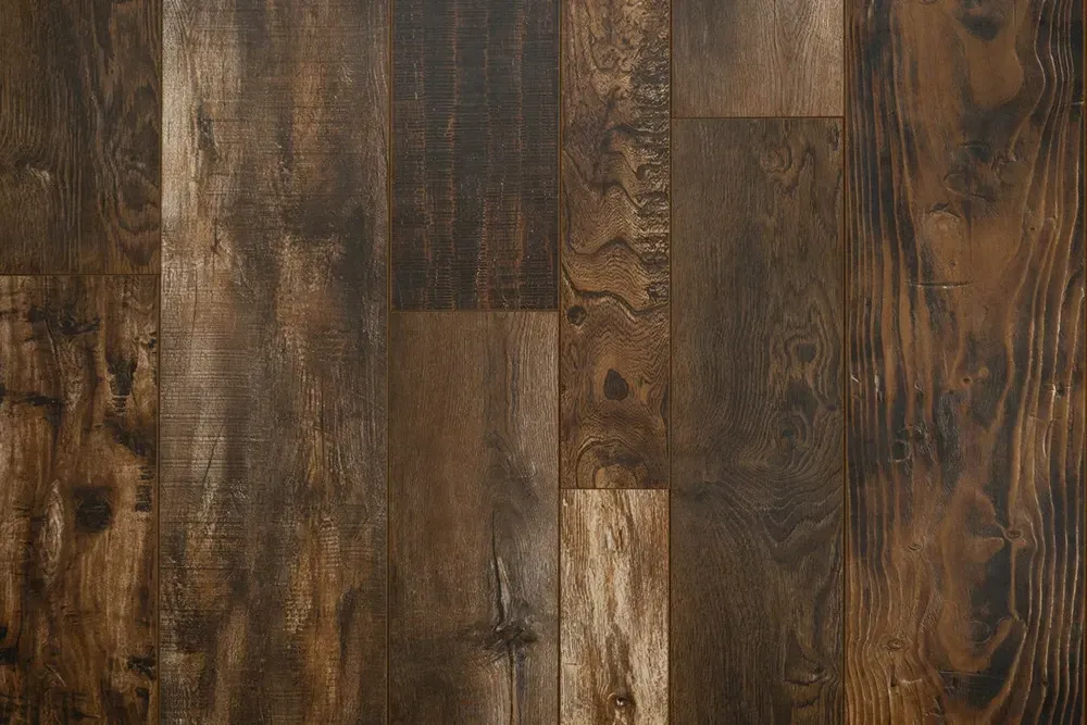 Detailed view of PacMat Flooring, Collection: Audacity Monticelo, Cache model, laminate. 