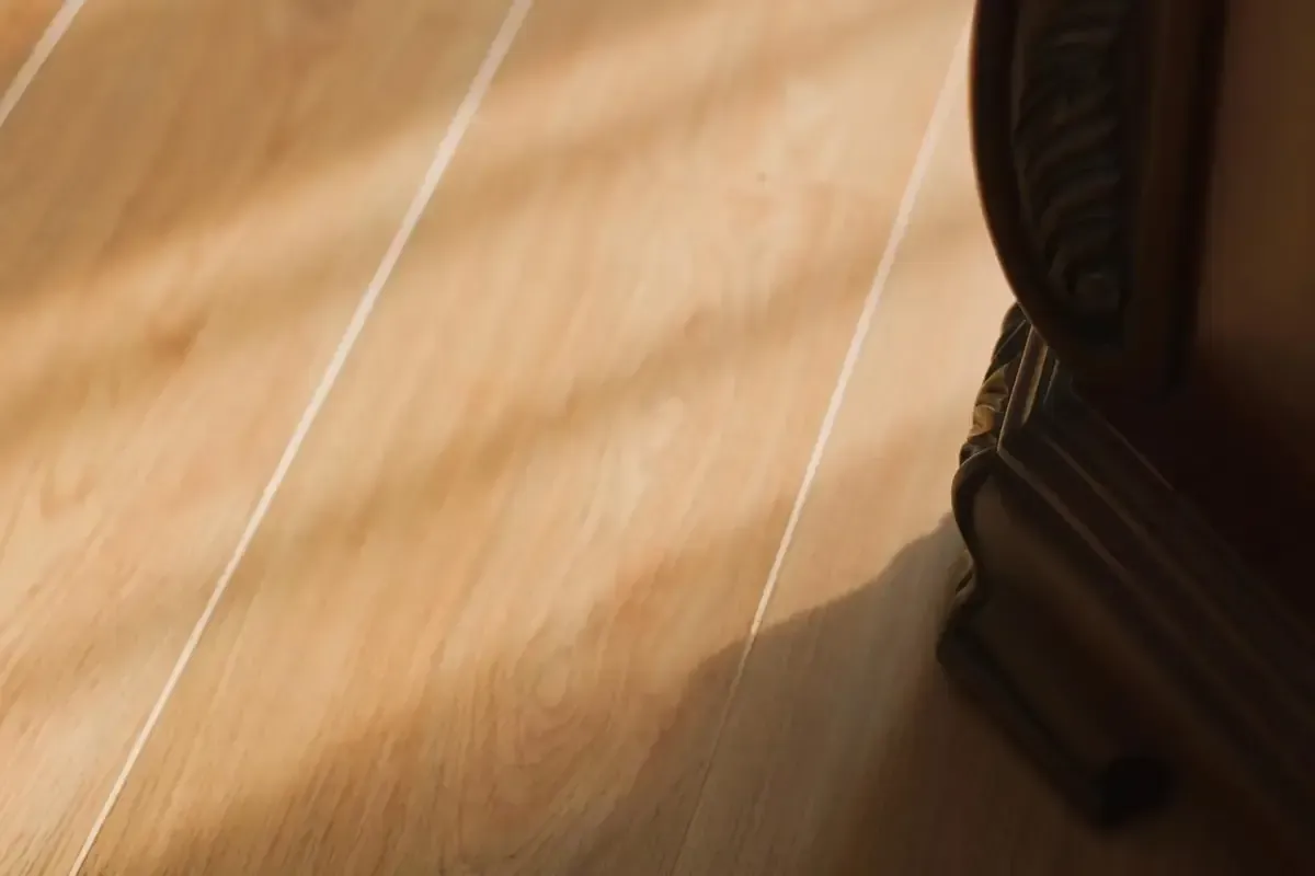 Wood floor damage.