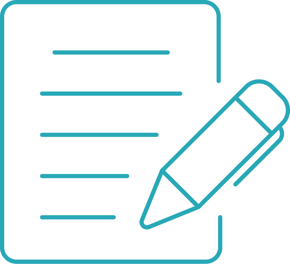 A pencil is writing on a piece of paper.