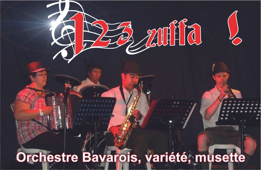 Affiche recto de l’orchestre bavarois 123 Zuffa !