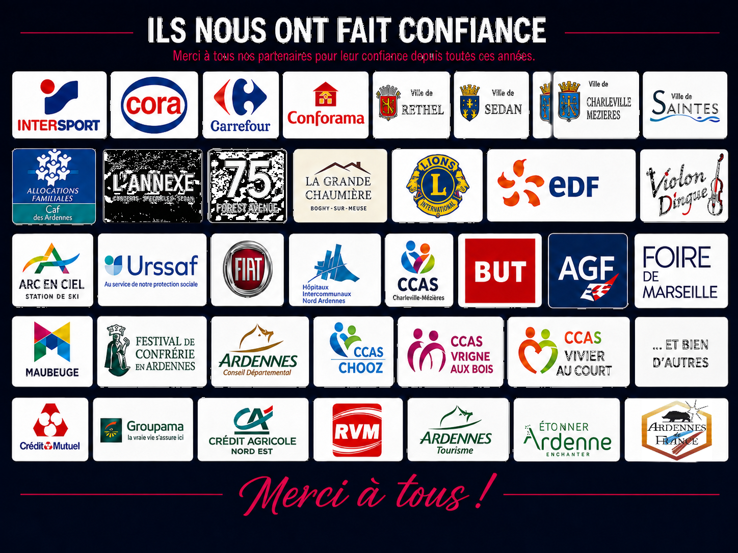 Références et clients de l’Orchestre Anthracite