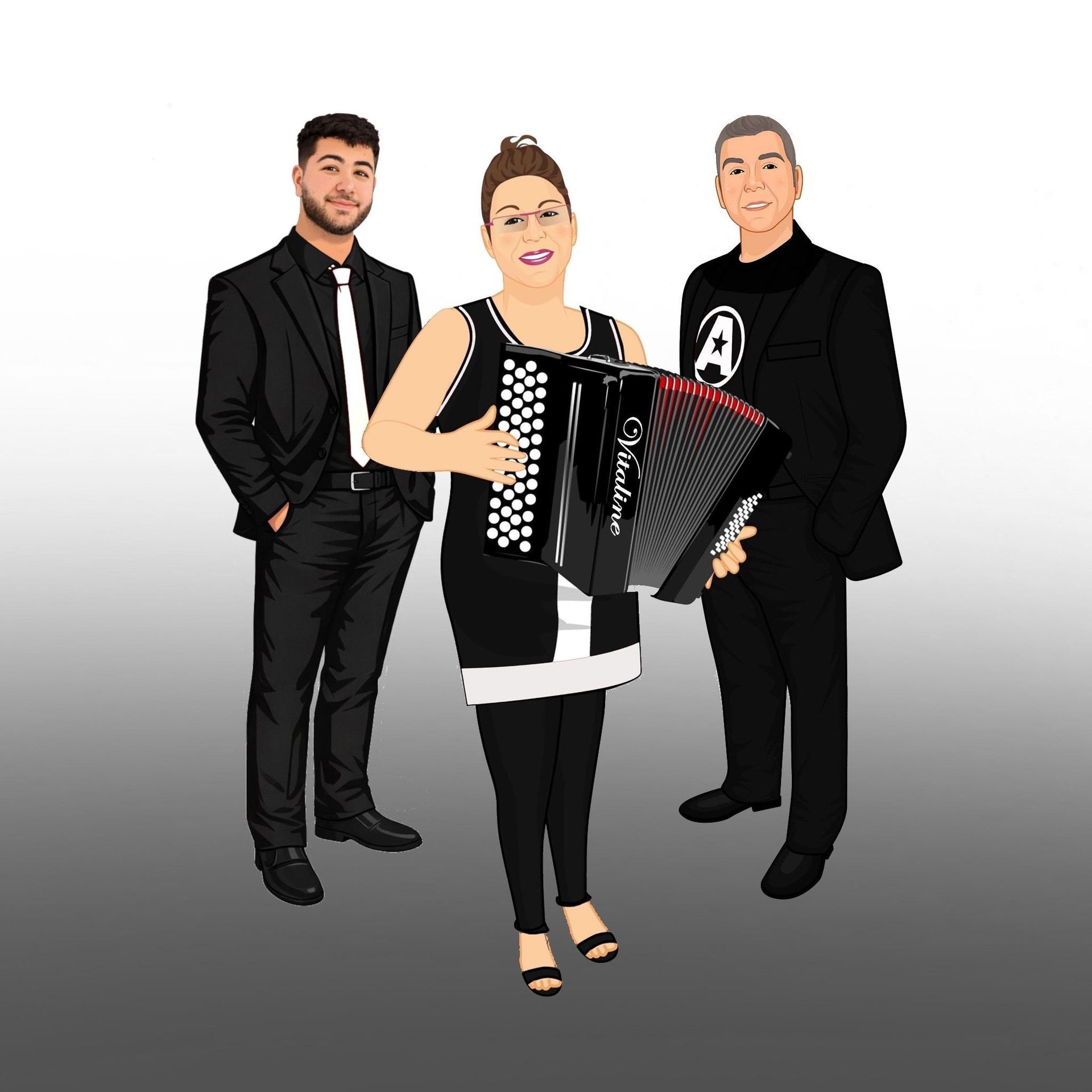Vitaline chante avec son orchestre