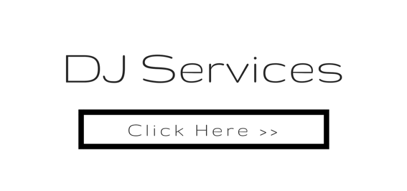 DJ Services with a “Click Here >>” button on a white background