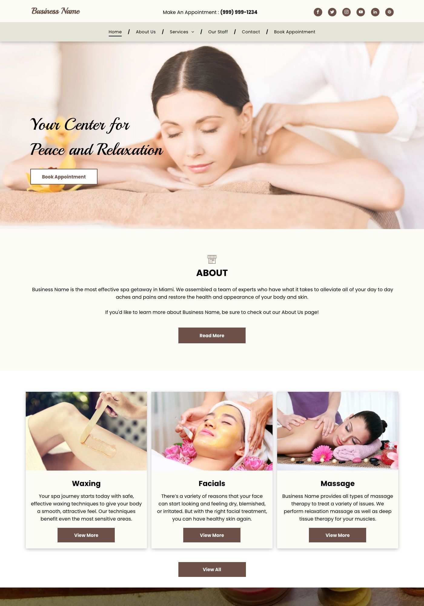 Spa Website