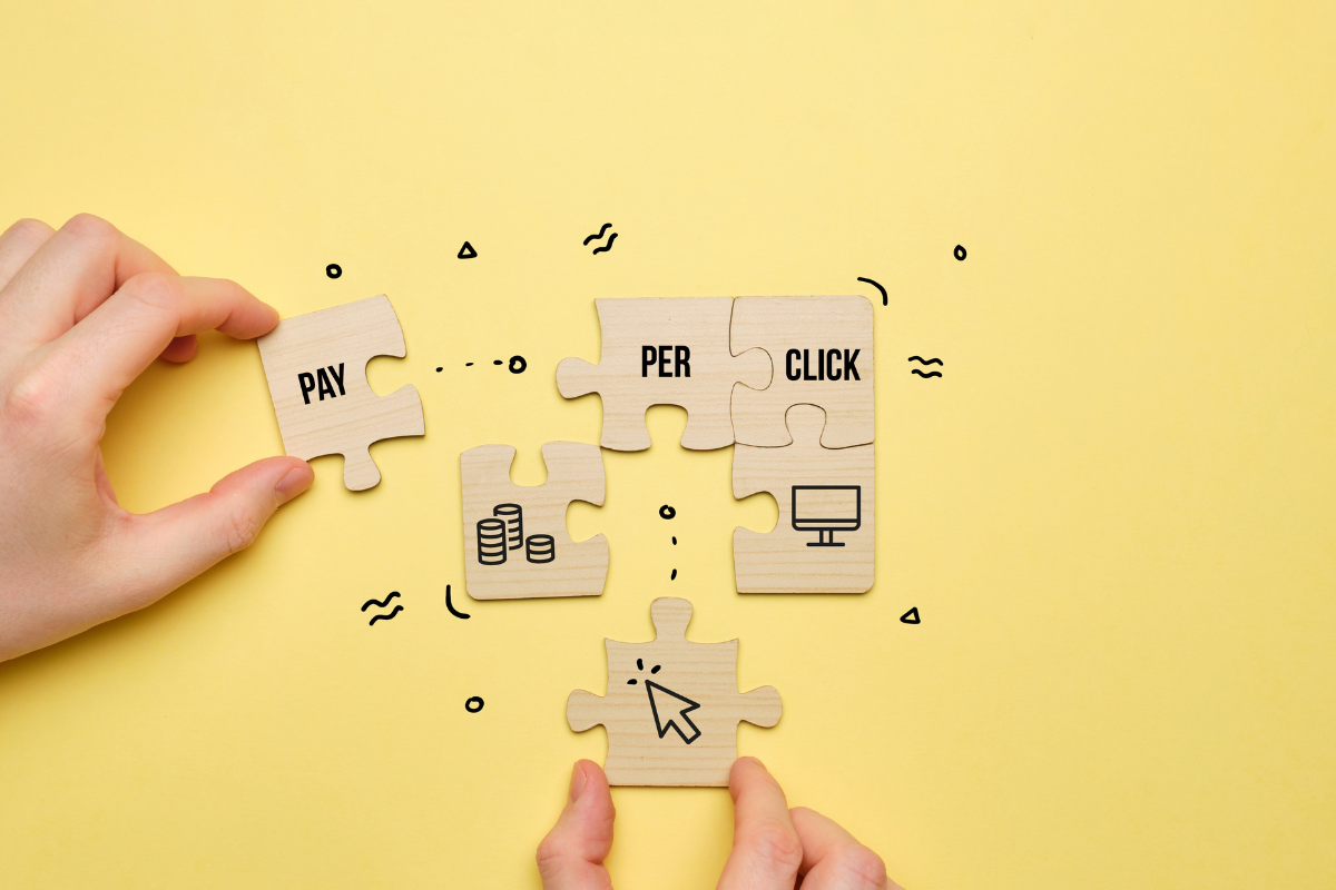 Wooden puzzle pieces with the words