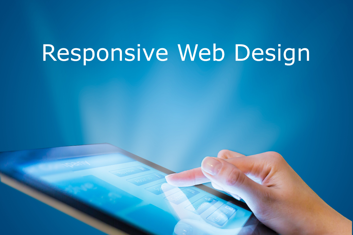 A hand tapping on a tablet, emphasizing the significance of responsive web design in web development management to enhance user experience and optimize performance across all devices.