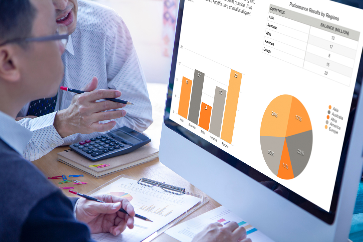 Two people engaged in a discussion symbolizing the importance of tracking website performance metrics to improve e-commerce conversion rates and optimize online business success.