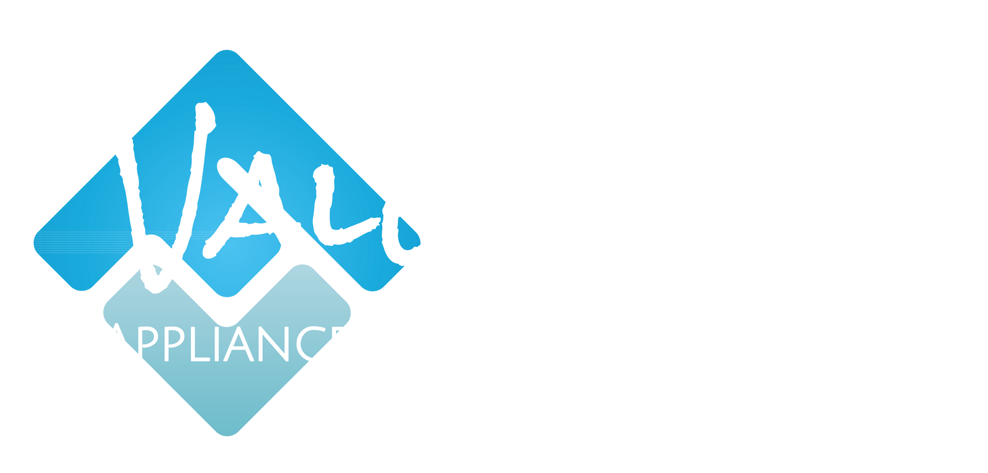 Logo of Valerfix Appliance, a blue diamond with white cursive text, Valerfix Appliance