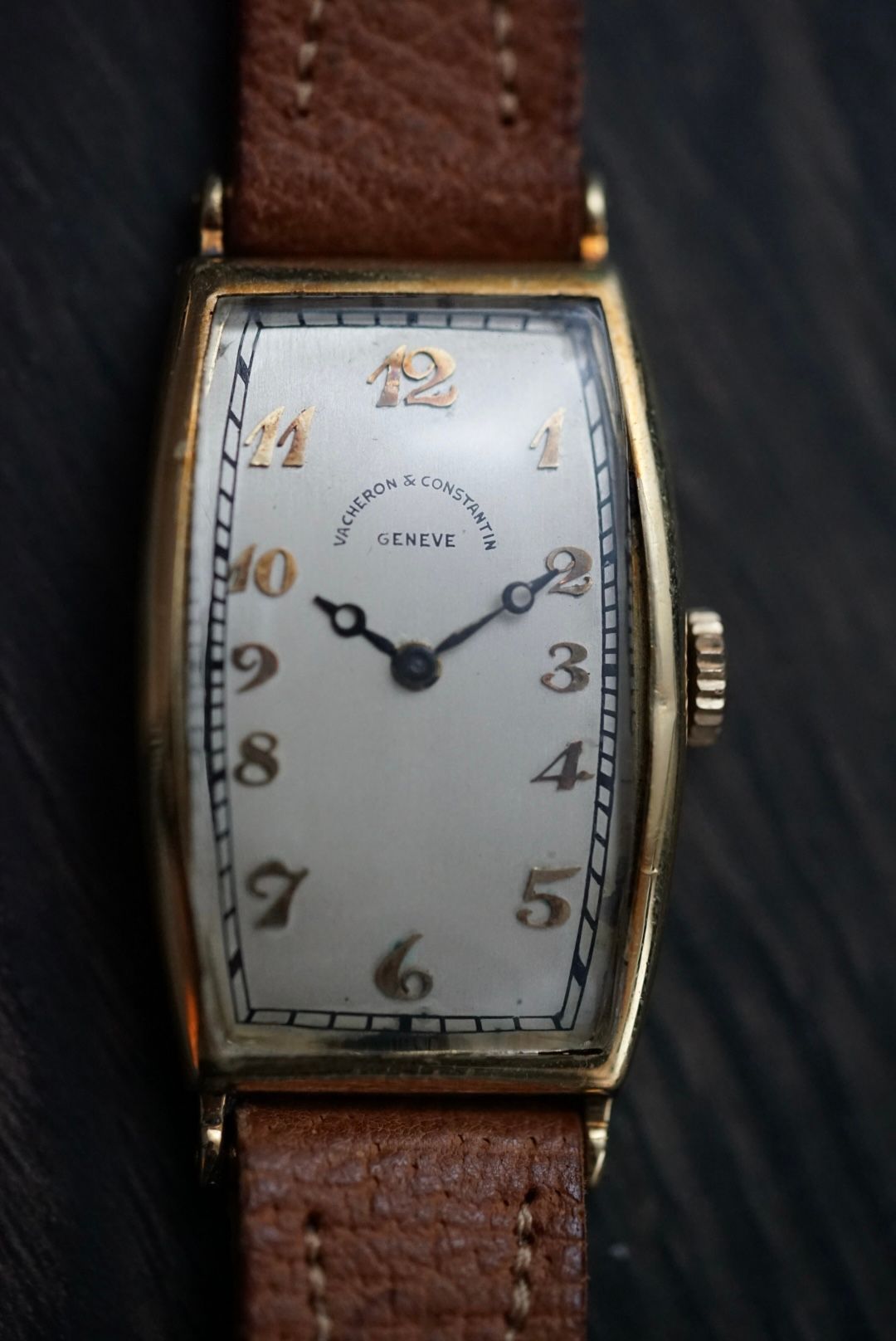 [Sold]Vacheron Constantin, Very Rare Art Deco Tonneau Wristwatch Circa 1930's