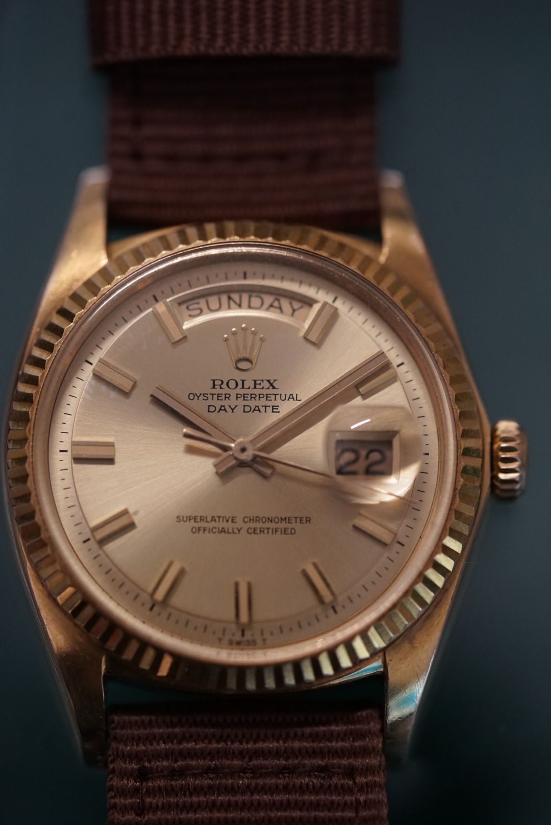 [Sold]Rolex, 18k Yellow Gold Day Date 