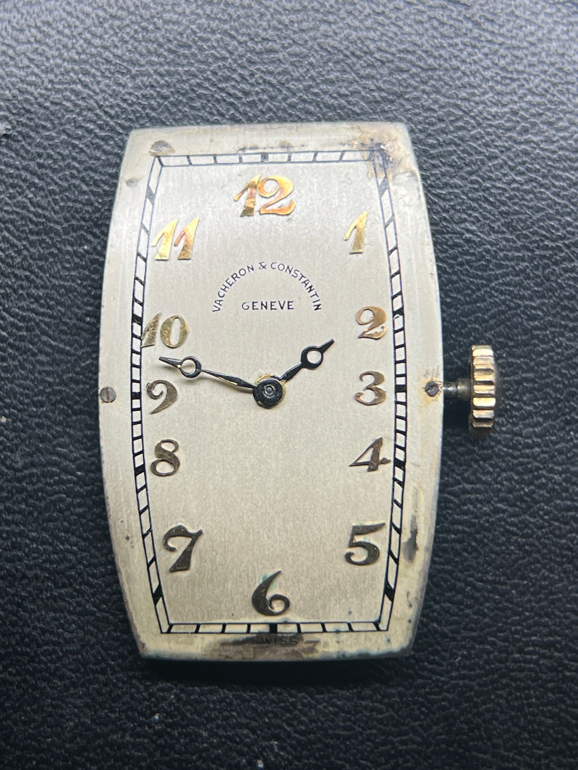 [Sold]Vacheron Constantin, Very Rare Art Deco Tonneau Wristwatch Circa 1930's