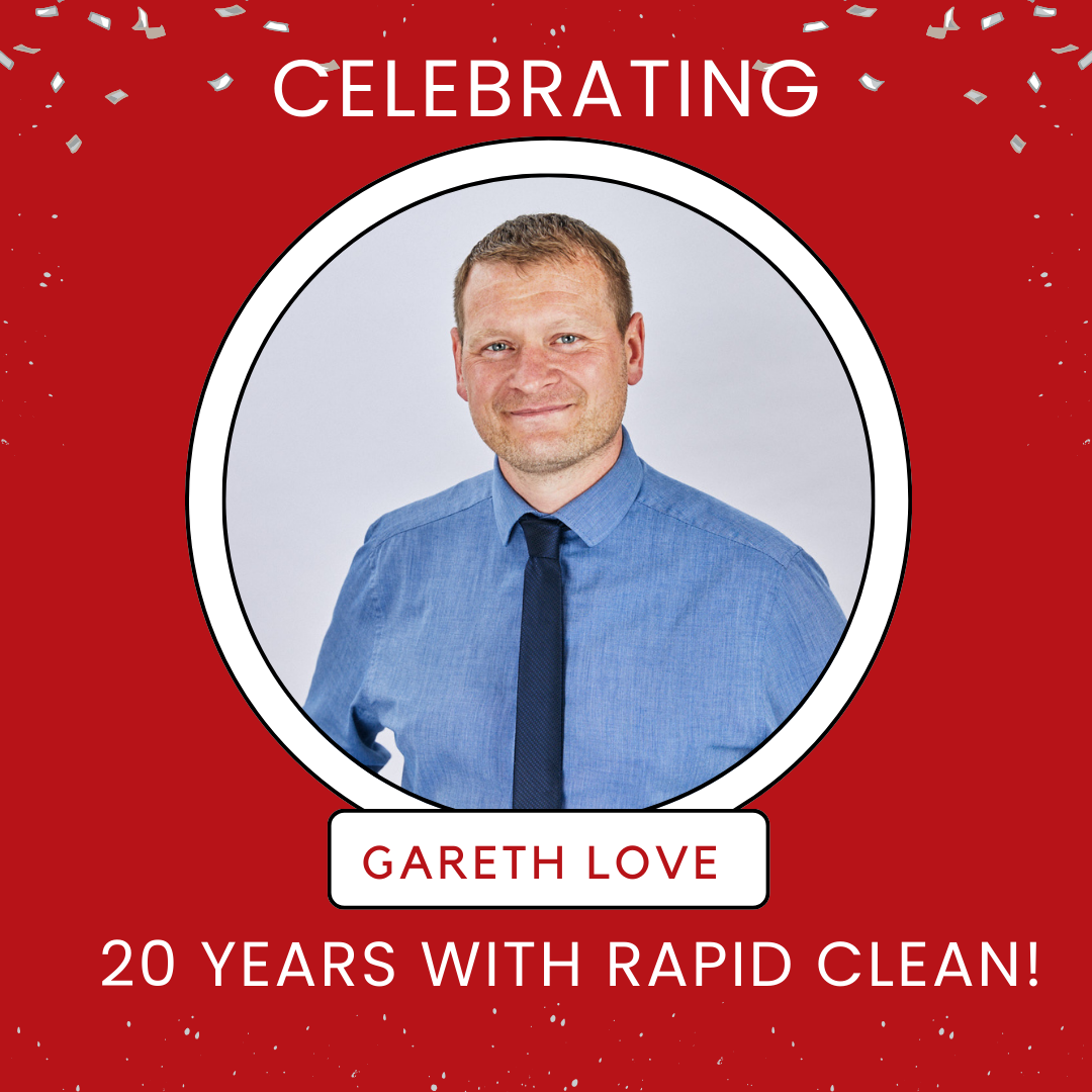 Gareth Love, celebrated his 20 year work anniversary