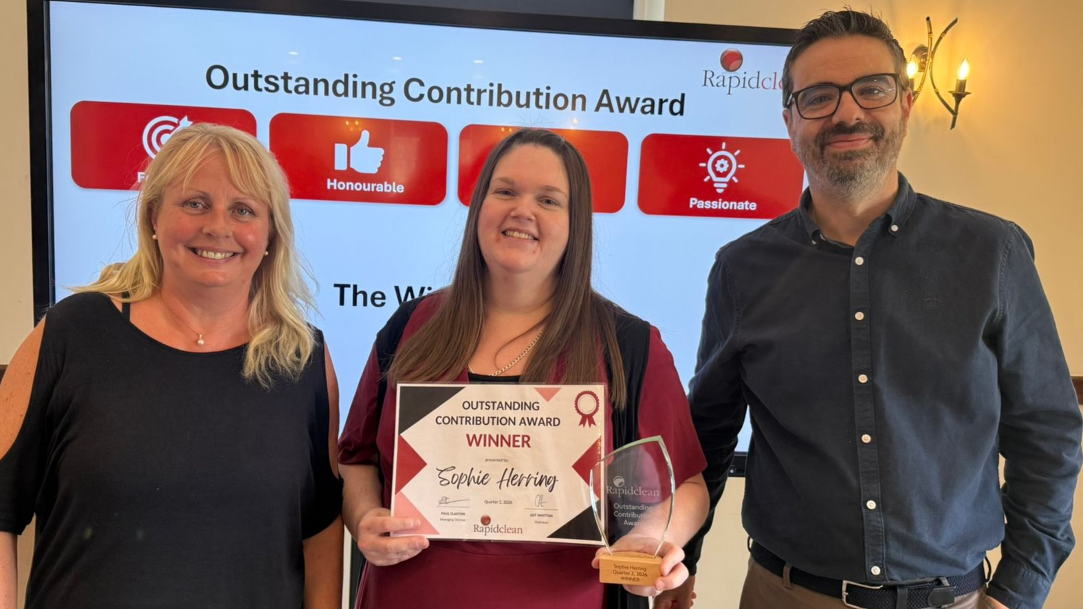 Outstanding Contribution Award - Sophie Herring