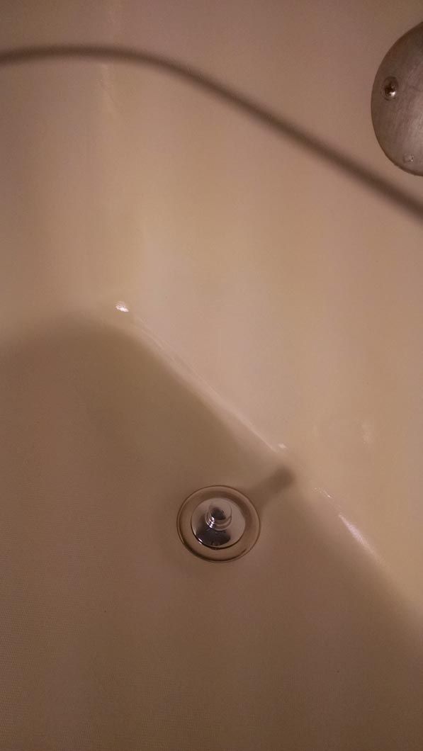 After - Repaired Crack In Tub