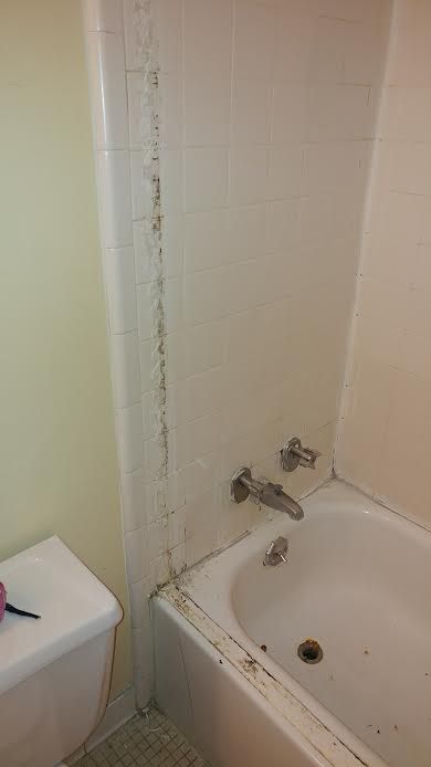Before - Ruined Shower Tile