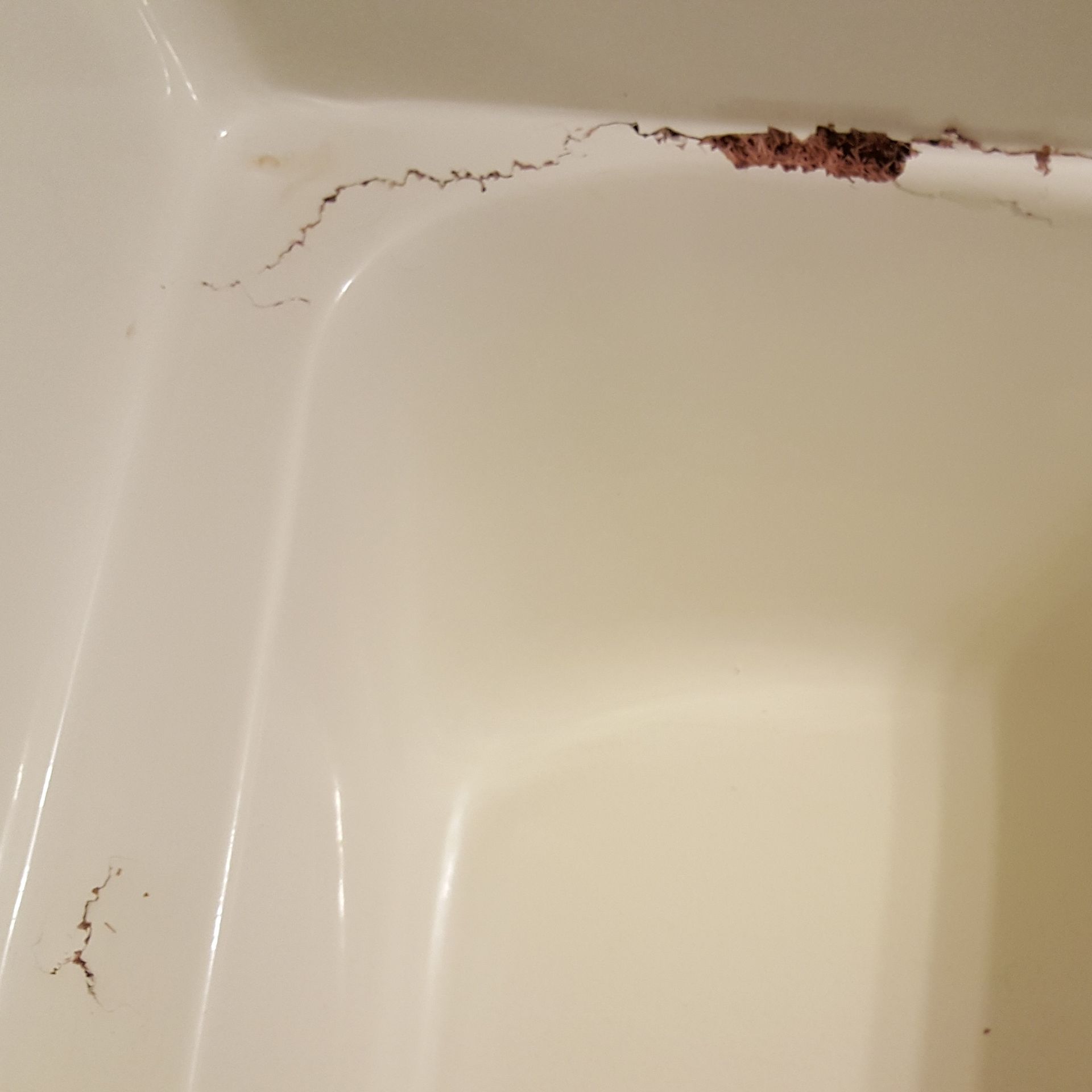 Before - Crack In Tub