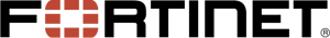 Fortinet logo in black and orange text with a grid icon
