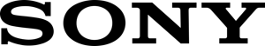 Sony logo in bold black letters on a white background