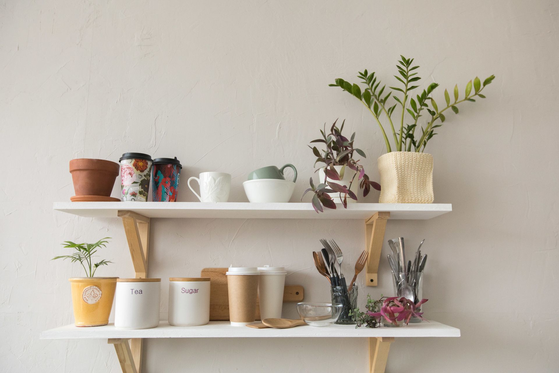 Pots and Dishware on the Shelves — Colorado Springs, CO — Bespoke Home