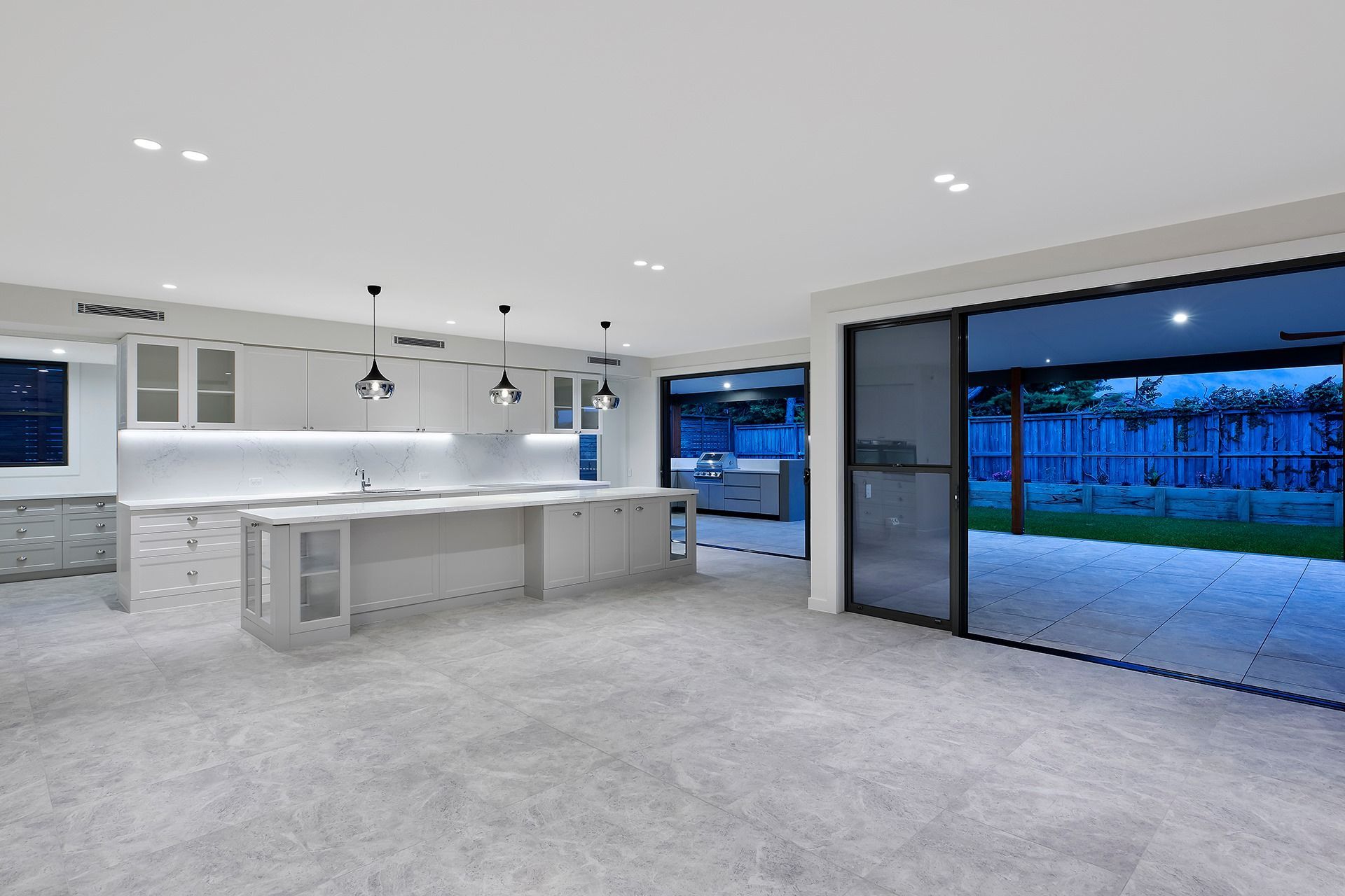 Modern, Open-plan Kitchen and Living Area — Trim Joinery In Lake Macquarie, NSW