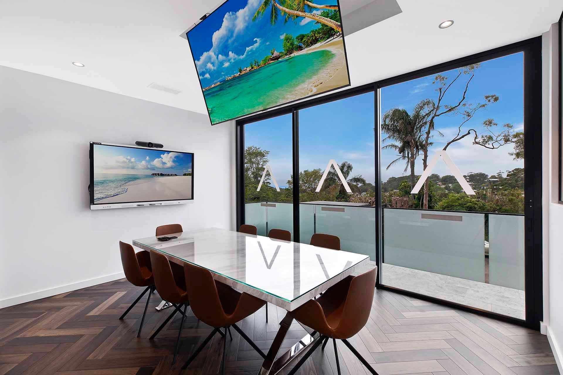 Meeting Room With Large Windows — Trim Joinery In Fountaindale, NSW