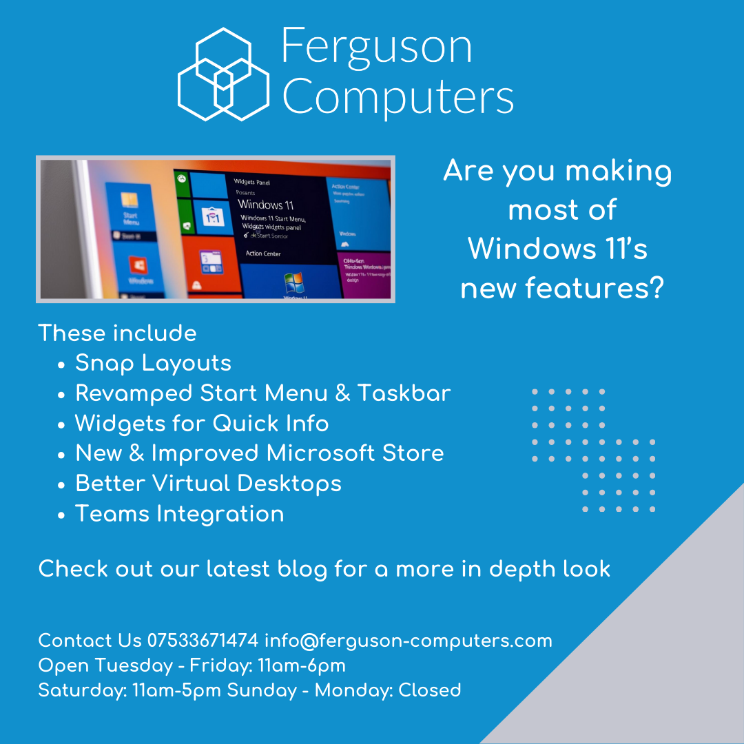 Windows 11 new features