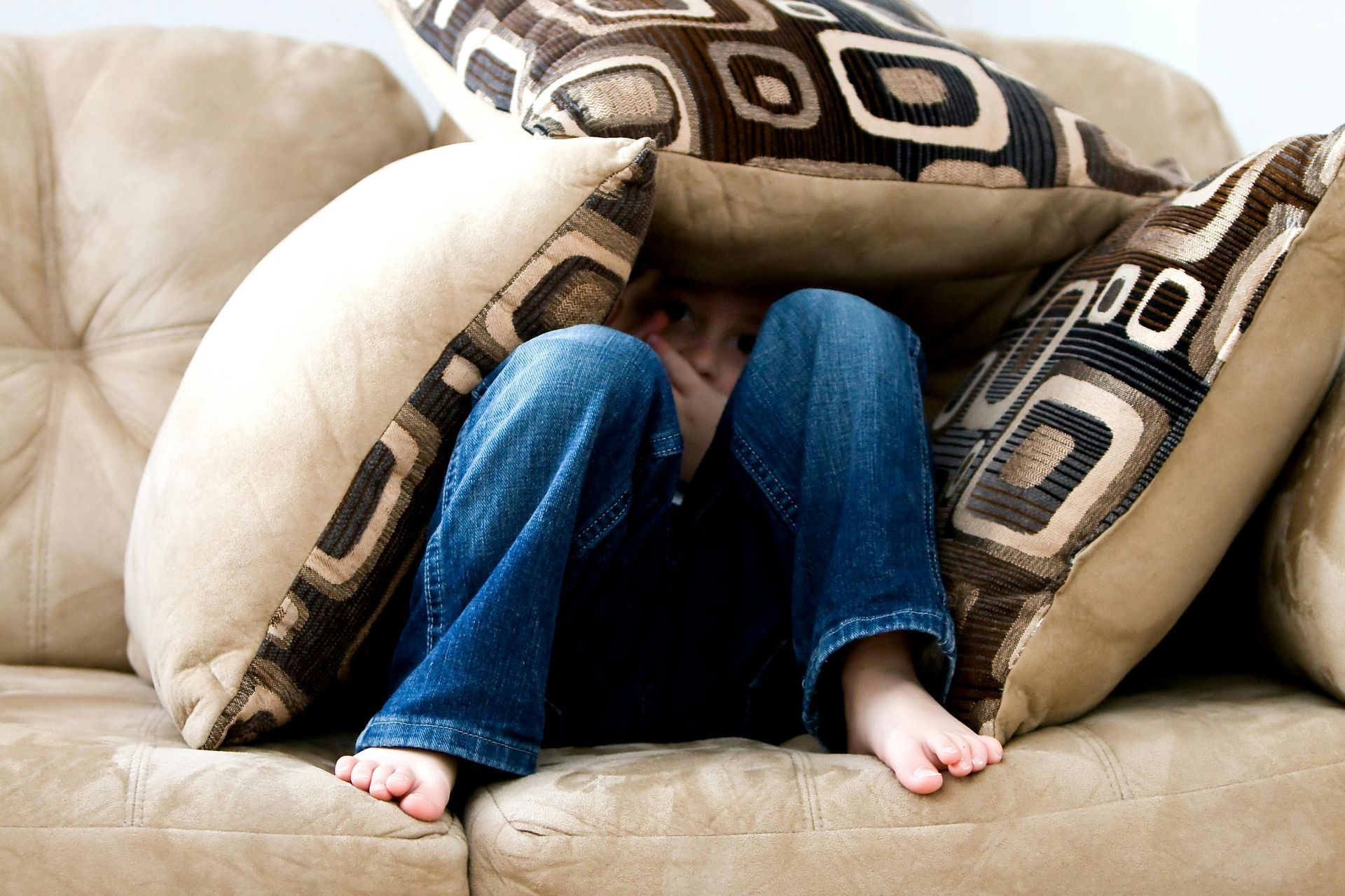 Feet on a couch