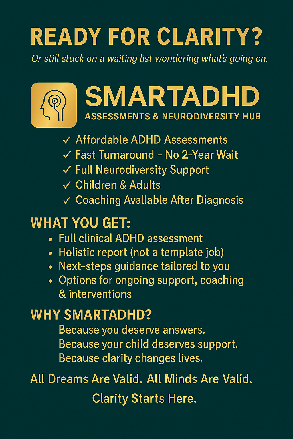 SMARTADHD Assessments here!