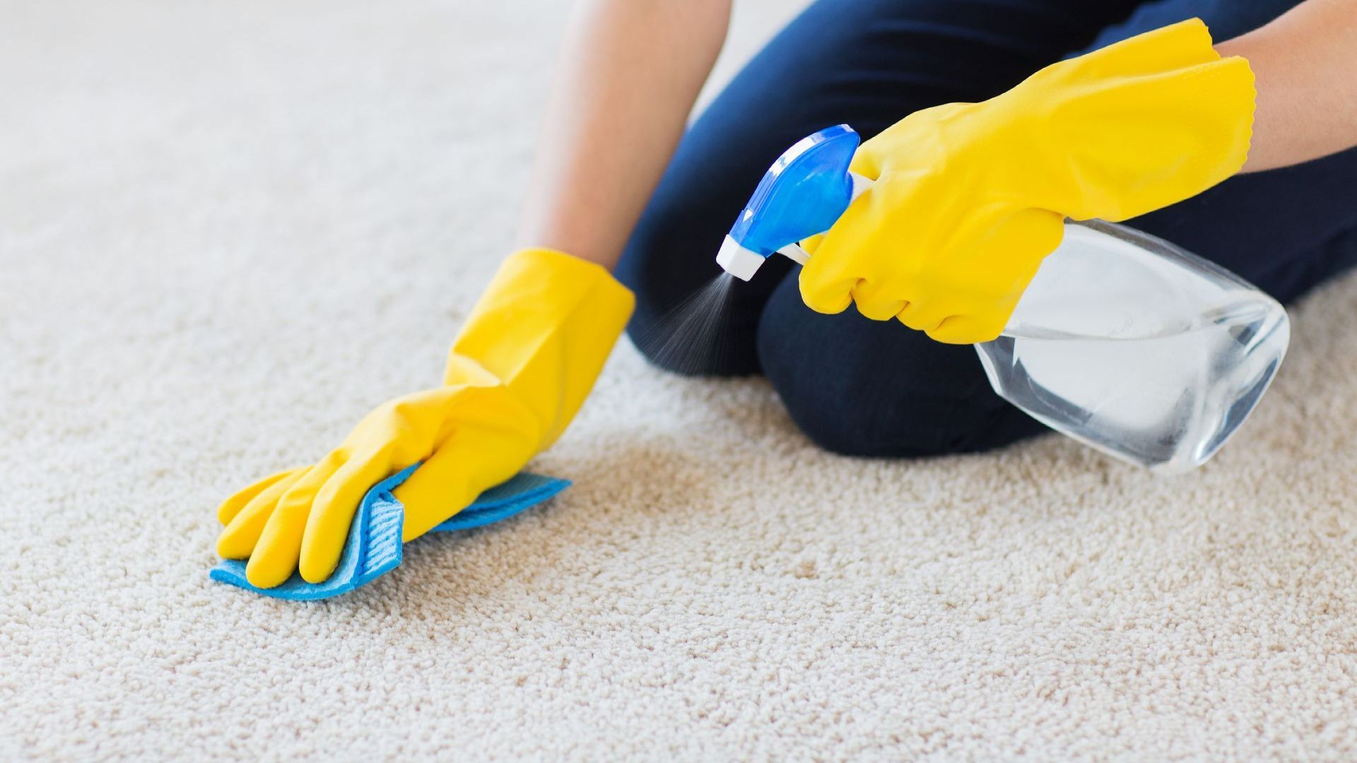 Cleaning a carpet