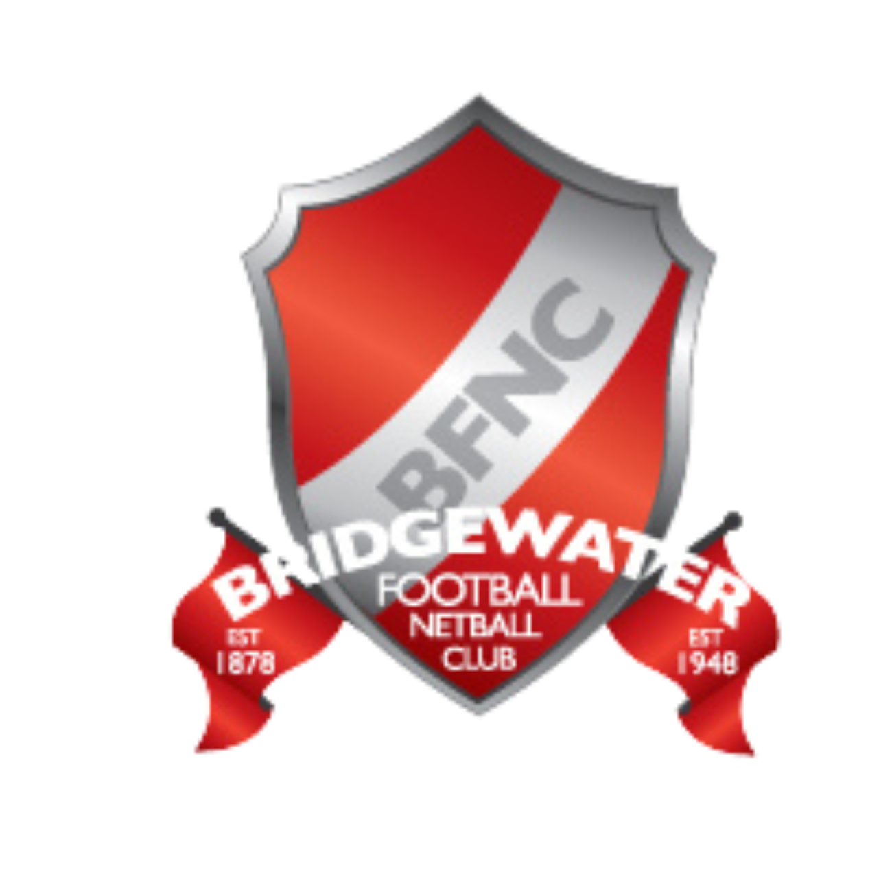 A logo for bridgewater football netball club