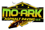 Mo-Ark Asphalt Paving LLC logo in black, yellow, and red with a stylized paving machine and stars