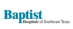 Baptist Hospitals of Southeast Texas logo in blue and black text