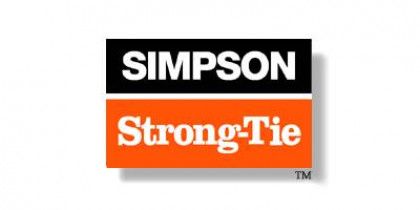Simpson Strong-Tie logo in black and orange with white text