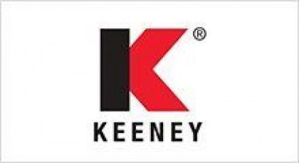 KEENEY logo with a black and red stylized K above the word “KEENEY”