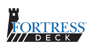 Fortress Deck logo with black castle tower and blue-and-black text